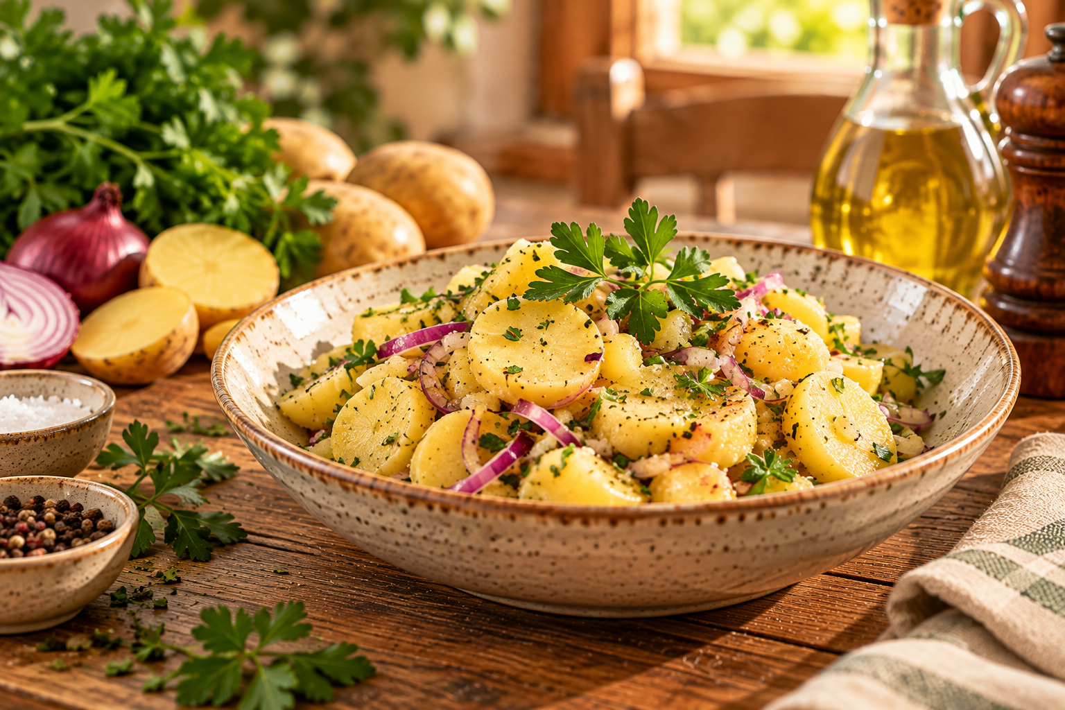 Mehr über den Artikel erfahren lauwarmer Kartoffelsalat